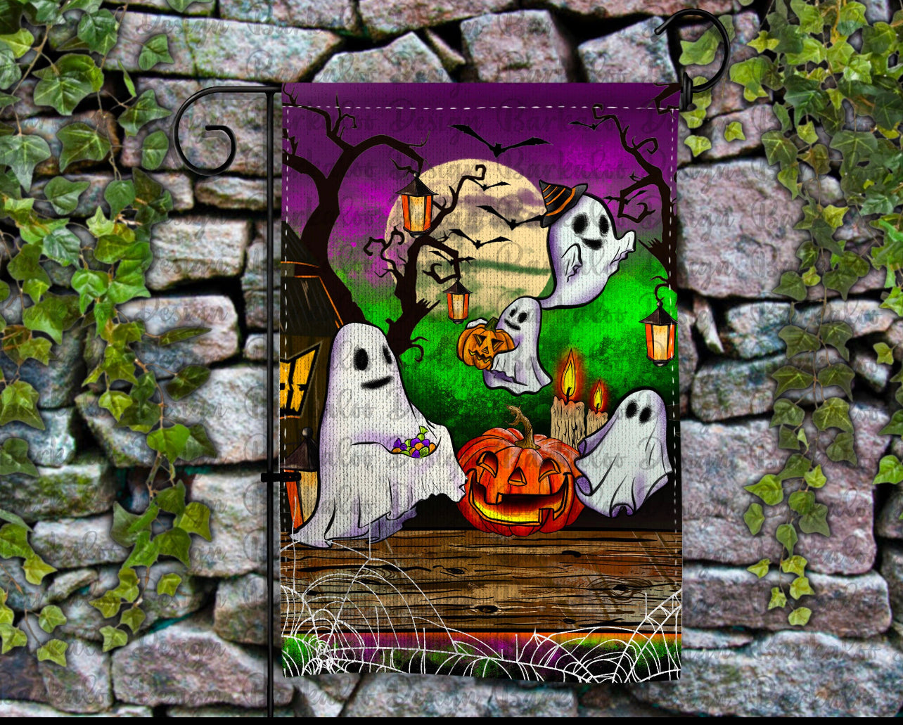 A Ghostly Garden Flag