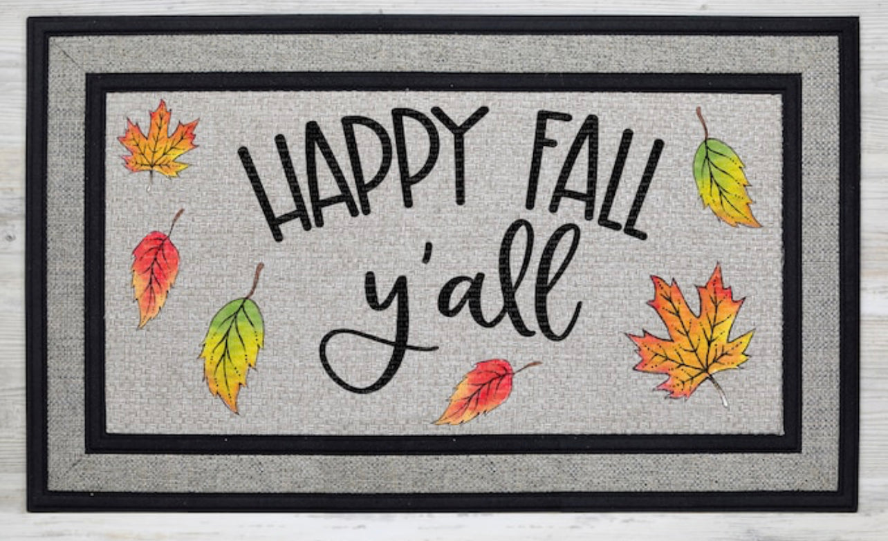Happy Fall Y'All Doormat