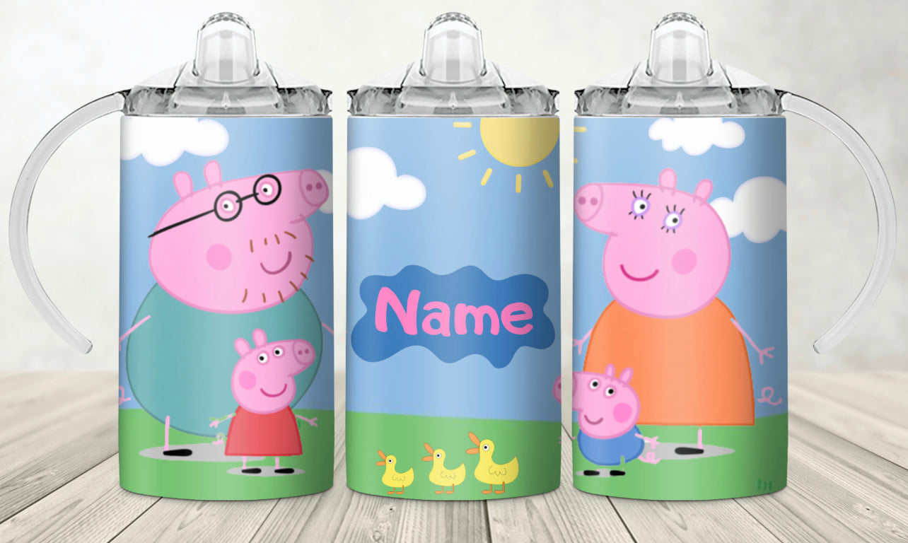 Personalized Pig Kids Sippy Cup