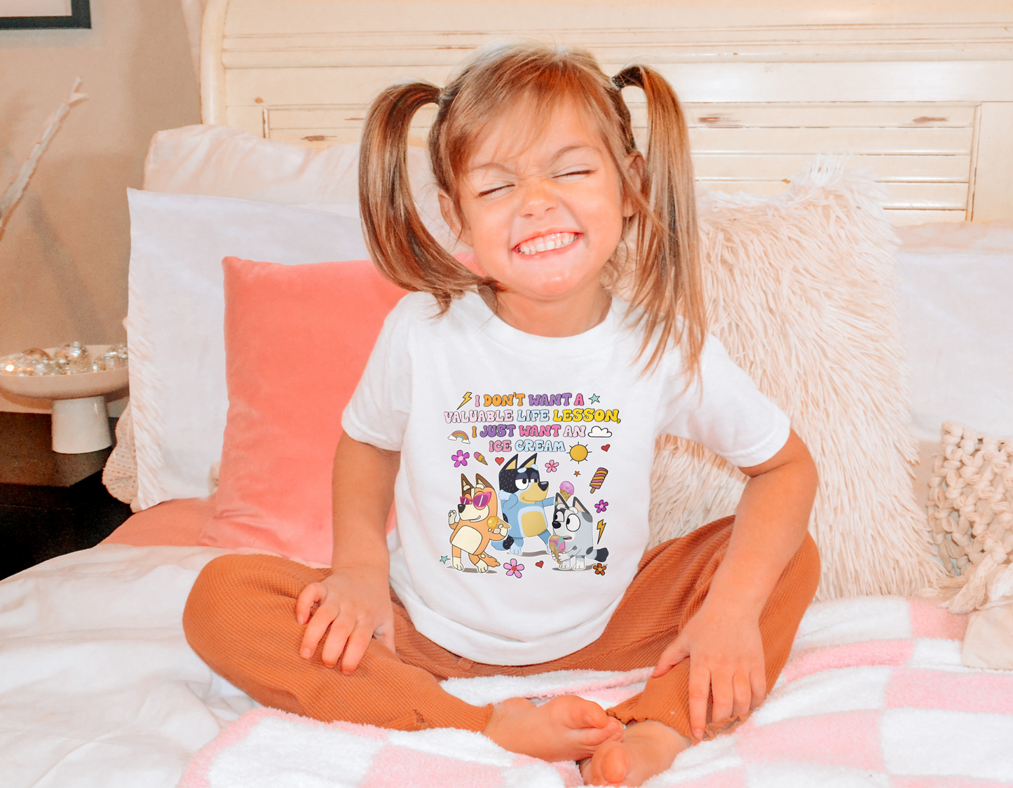 No Life Lessons Just Ice Cream Toddler T Shirt