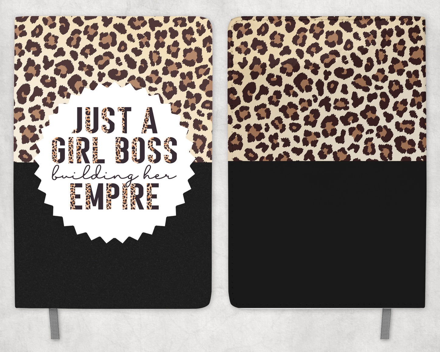 Girl Boss Leopard Lined journal