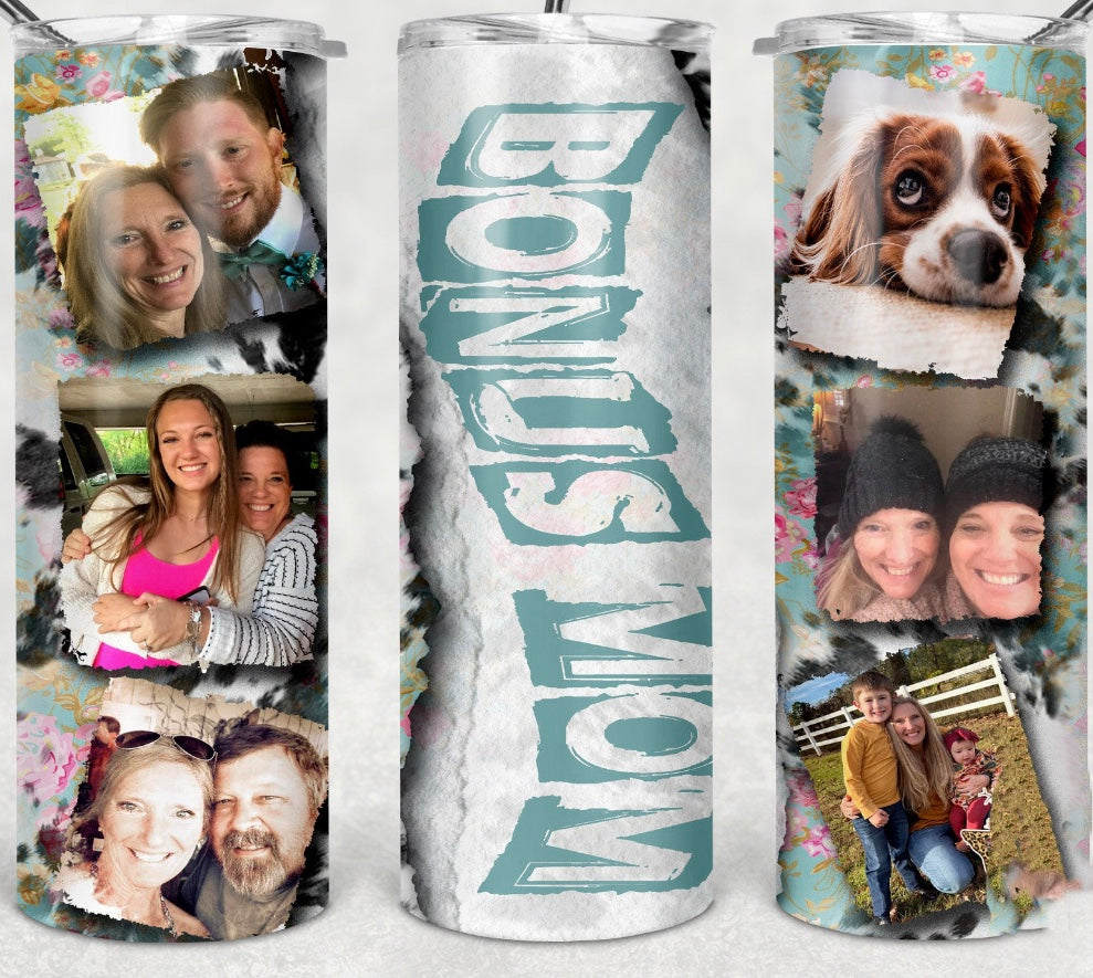 Bonus Mom 20 oz Photo Tumbler