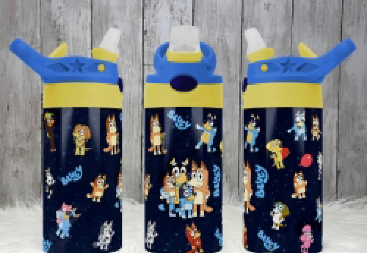 The Whole Gang Kids Blue Tumbler
