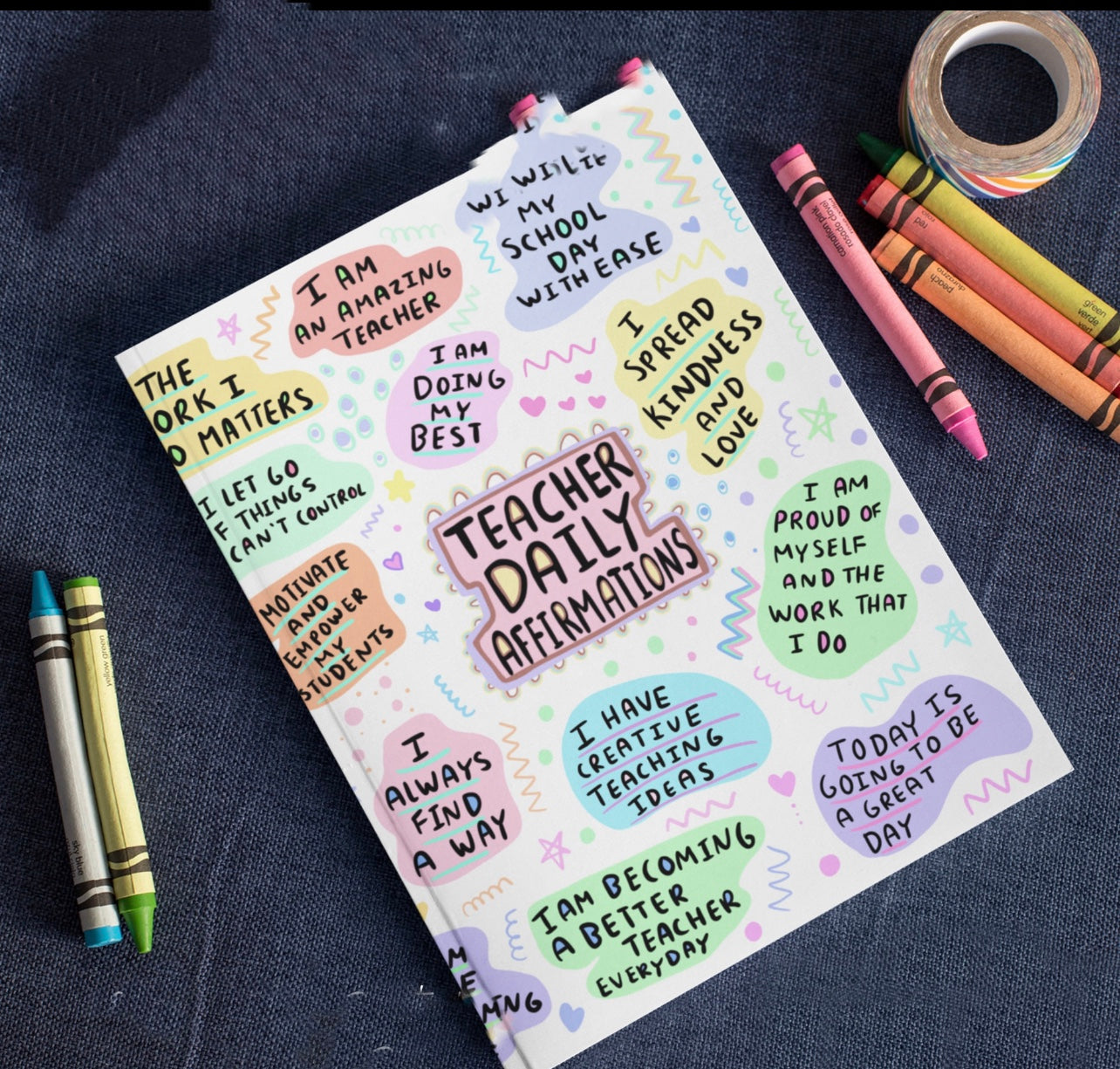 Teacher Daily Affirmations Lined Journal