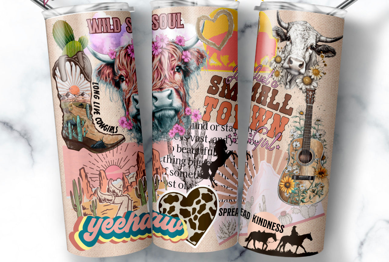 Small Town and YeeHaw 20 oz Tumbler