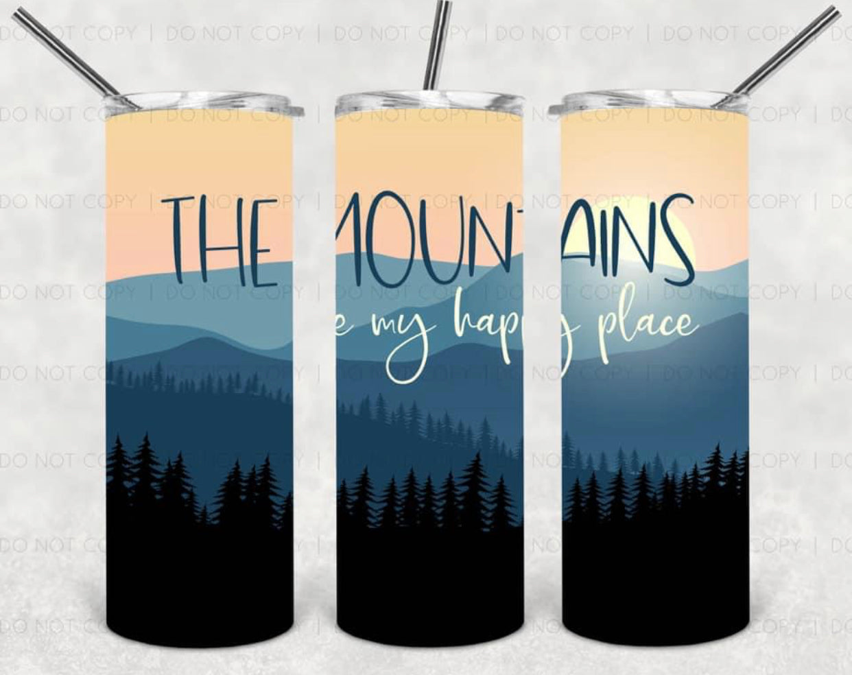 The Mountains Are Calling 20 oz Skinny Tumbler