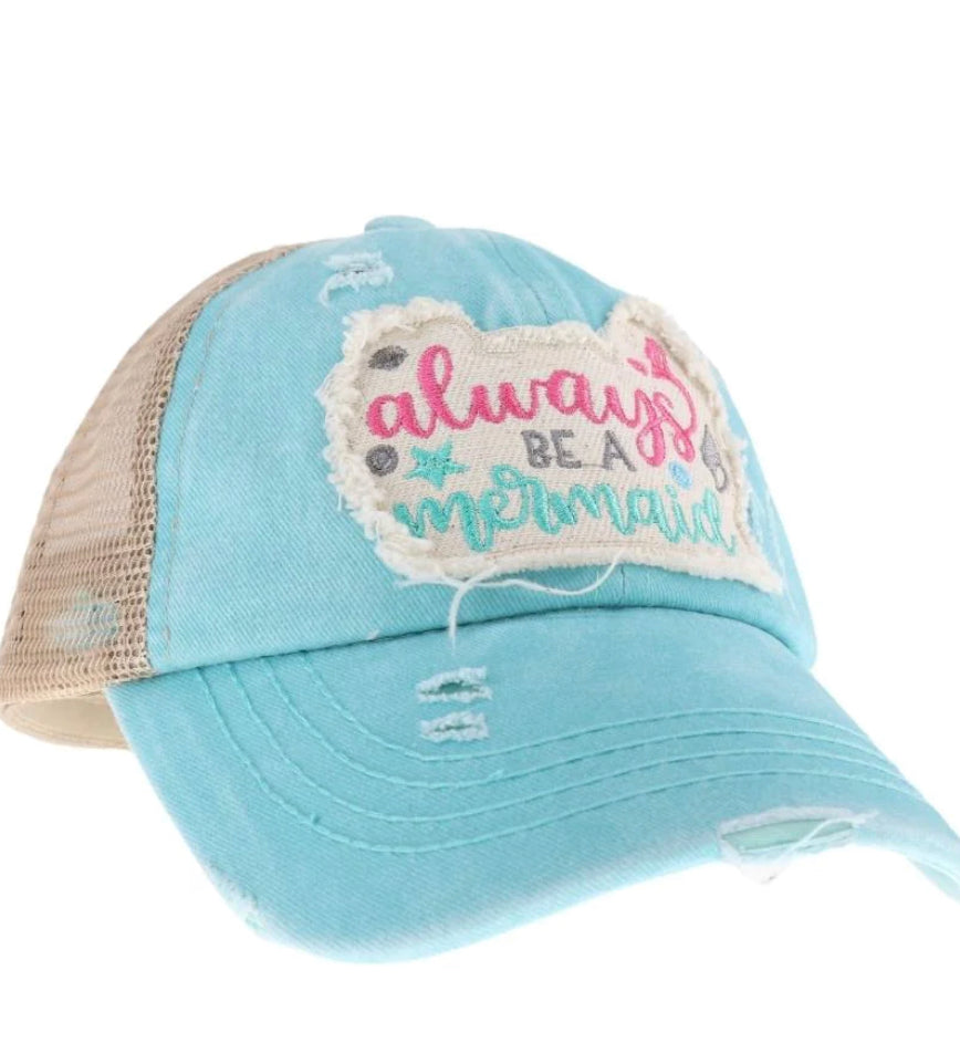 Youth Always Be a Mermaid Ball Cap