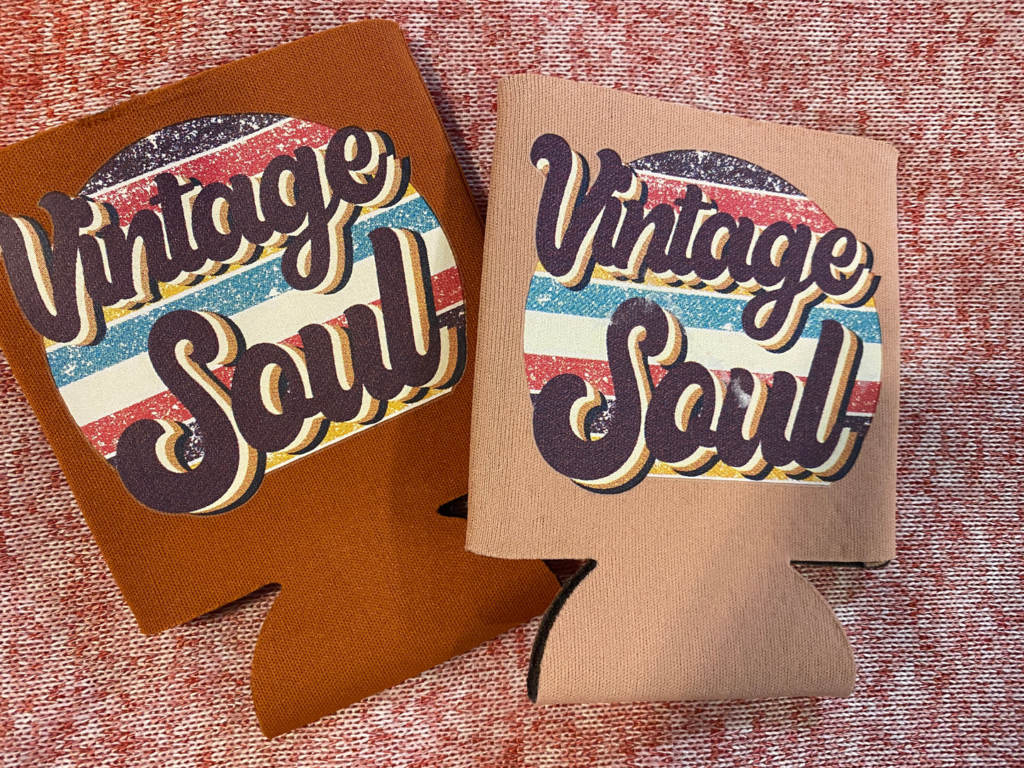 Vintage Soul Can Koozie