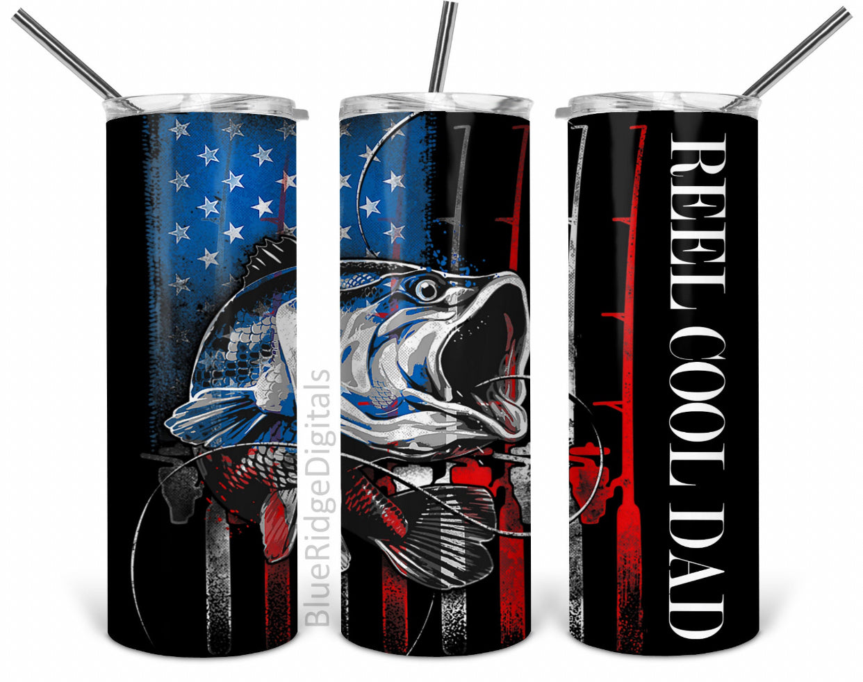 Reel Cool Dad 20 oz Skinny Tumbler