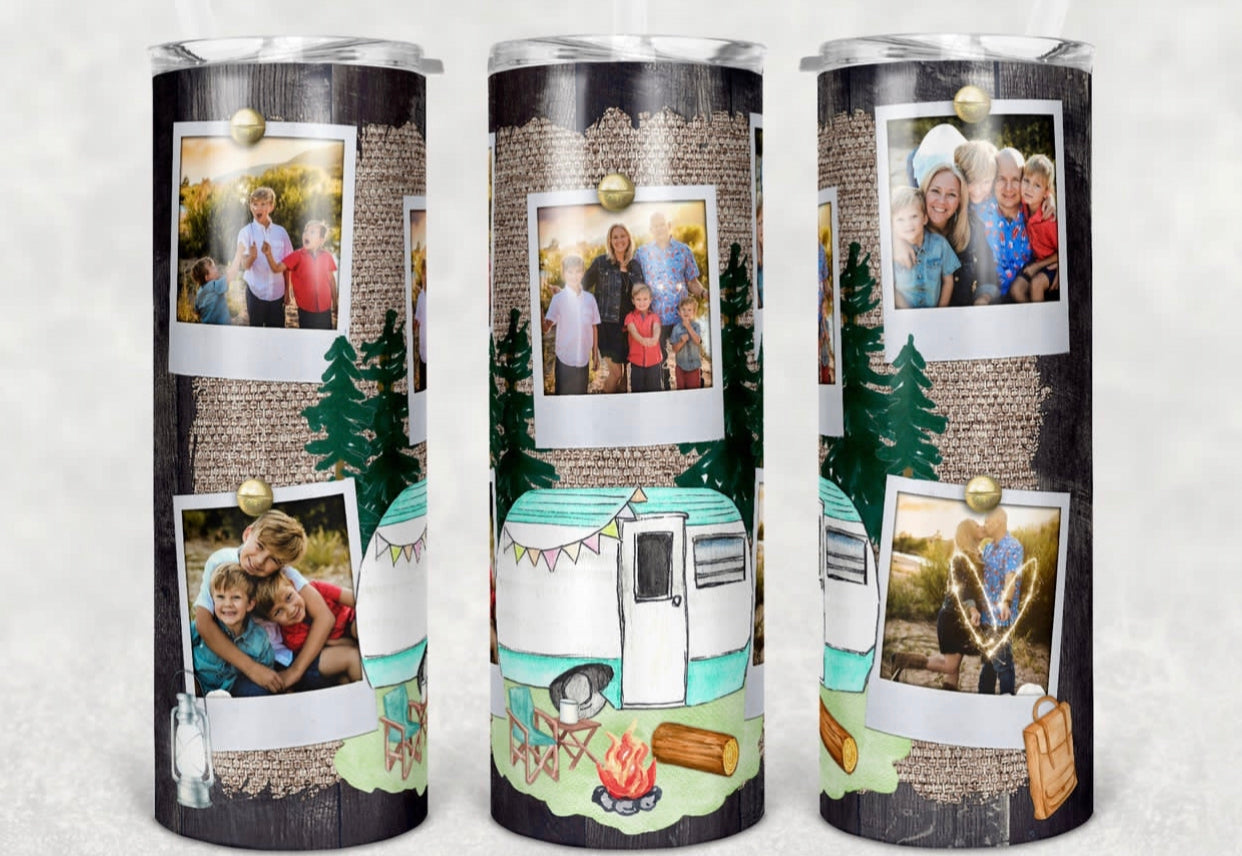 Camping Memories 20oz Skinny Tumbler