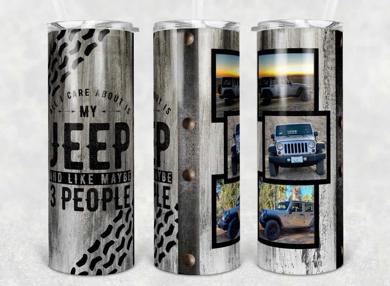 Jeep People 20 oz Skinny Tumbler