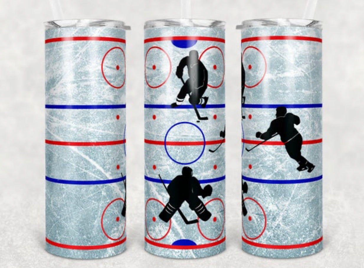 Hockey 20 oz Skinny Tumbler