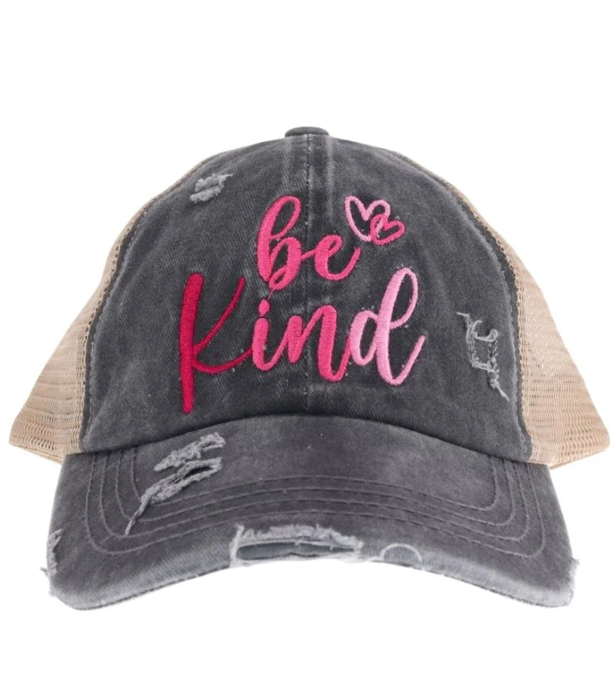 Be Kind High Pony Ball cap