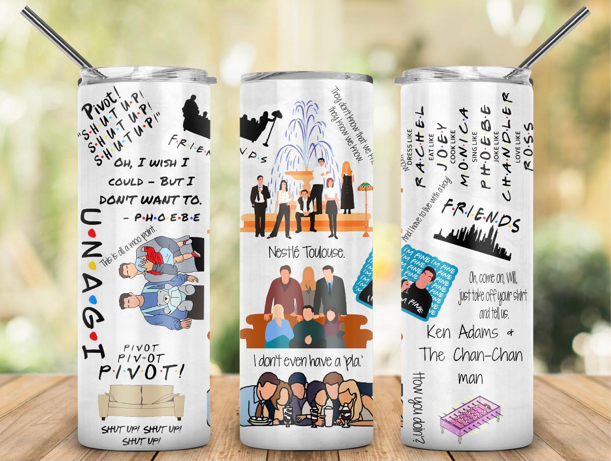 Friends 20 oz Skinny Tumbler