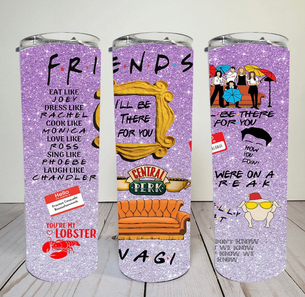 Friends 20 oz Skinny Tumbler