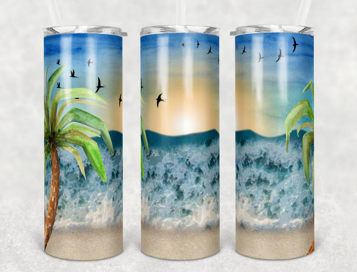 Calm Seas 20 oz Skinny Tumbler
