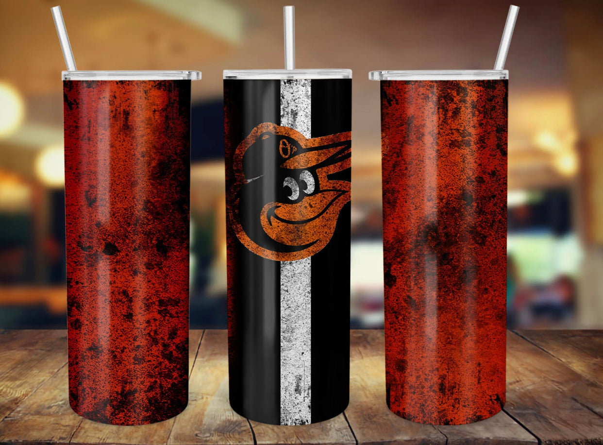 Vintage Orioles 20 oz Skinny Tumbler