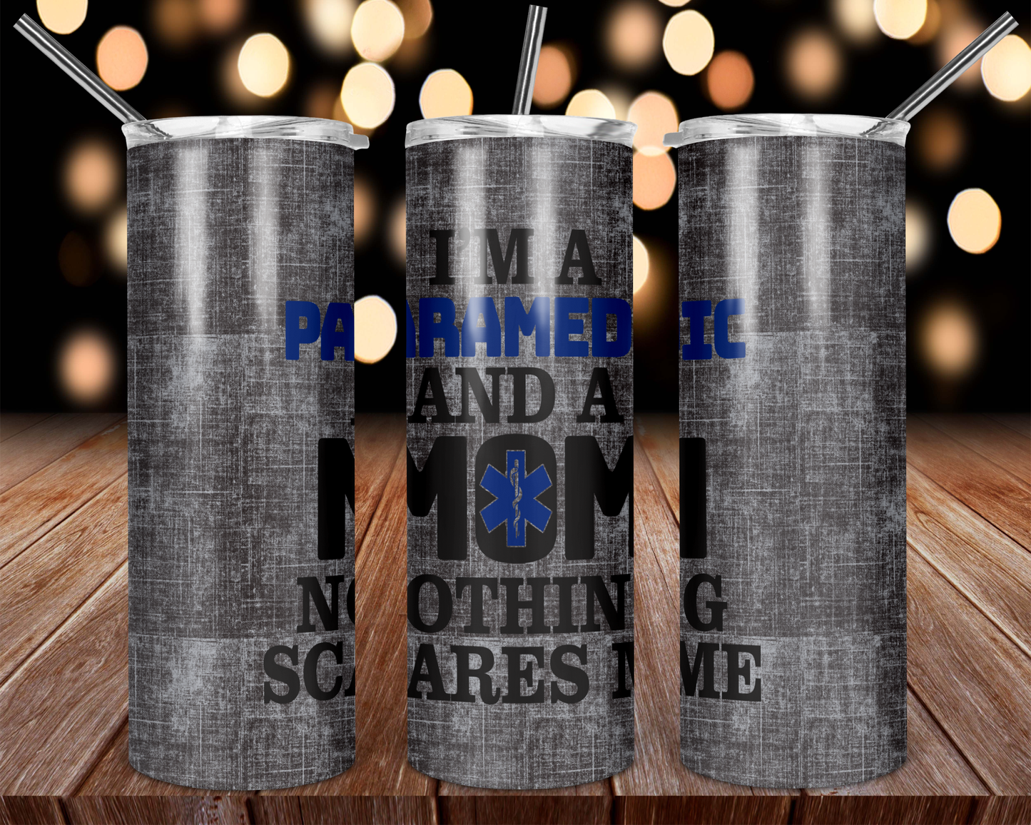 I am a Paramedic ....Nothing Scares Me !! 20 oz Skinny Tumbler