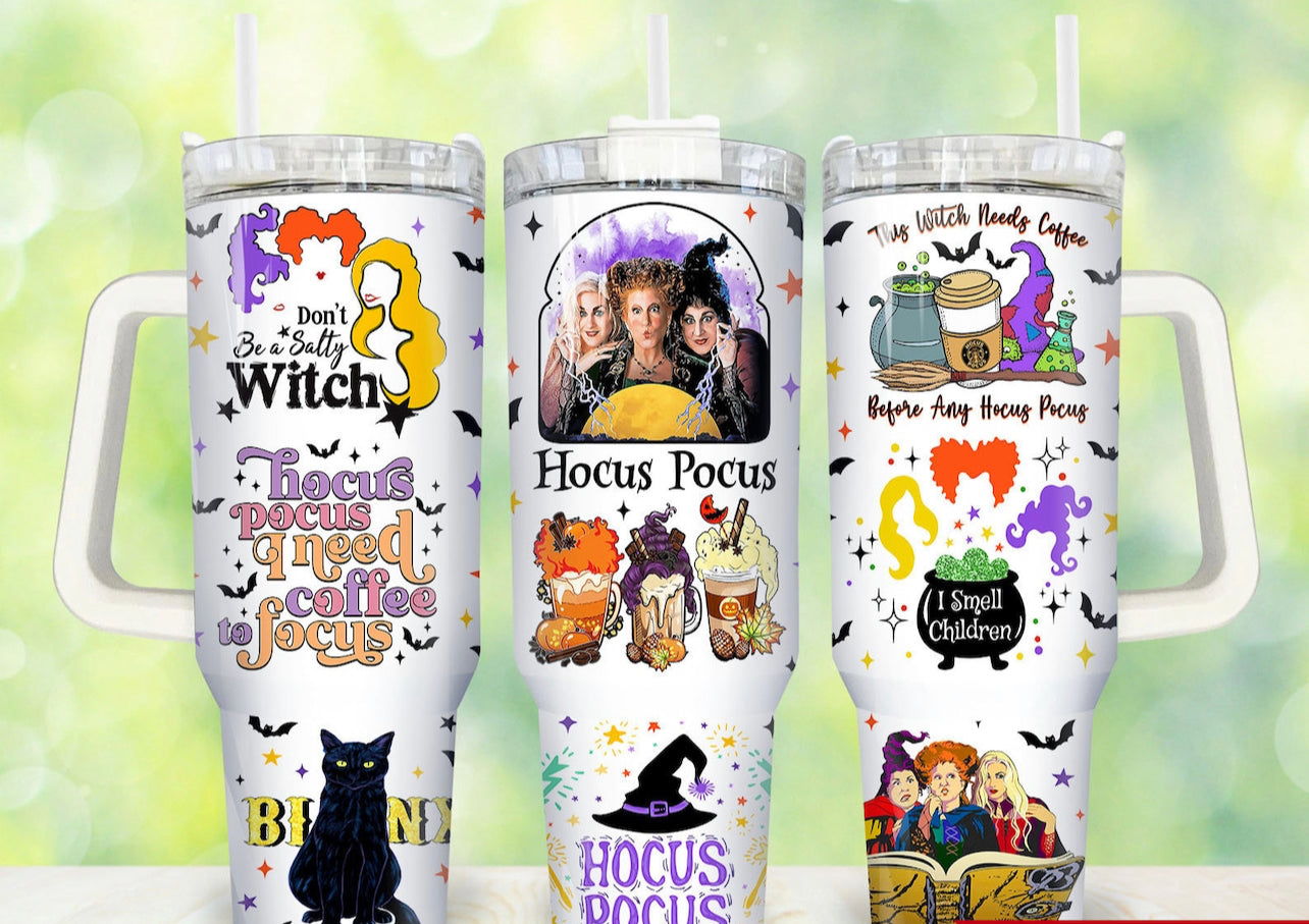 Hocus I Need Coffee to Focus 40 oz Tumbler