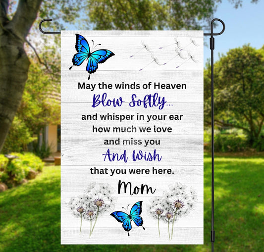 May the Winds of Heaven Garden Flag