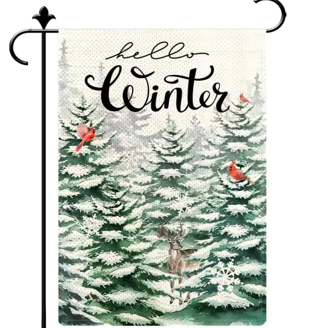 Christmas & Winter Mini Flags