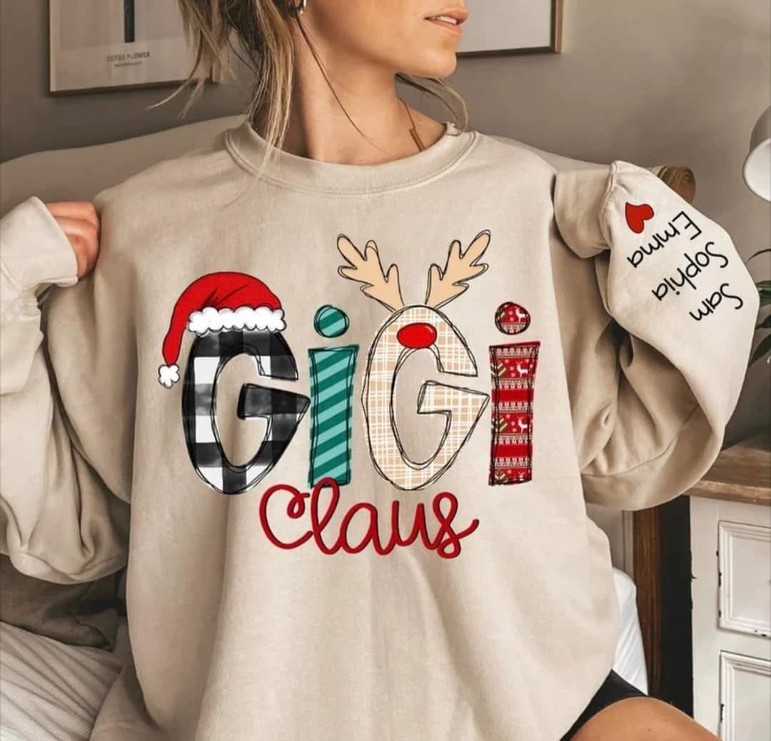 GiGi Clause Personalized Crew Sweatshirt