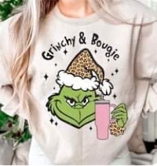 Grinchy & Bougie Crew Sweatshirt