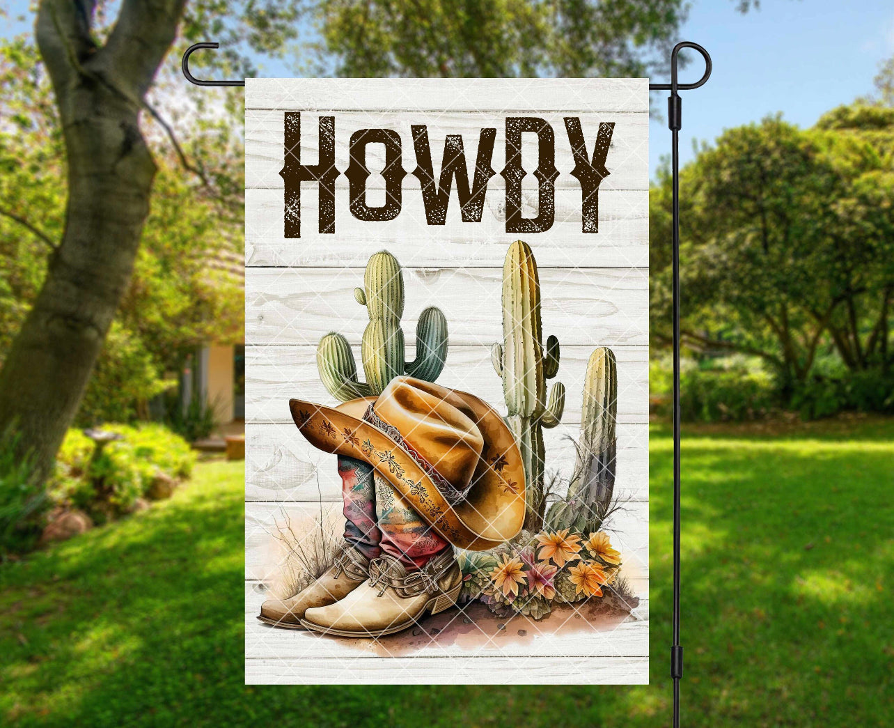 Howdy Garden Flag