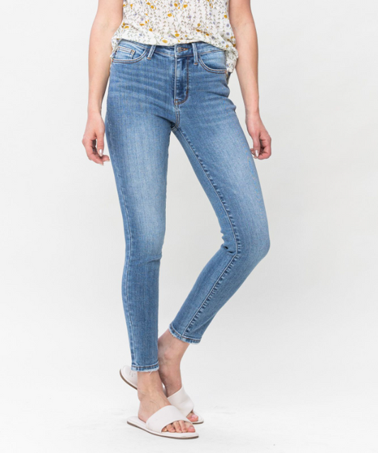 Judy Blue Midrise Vintage Skinny Jeans