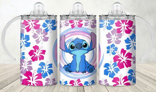 Floral Stitch Kids Sippy Cup