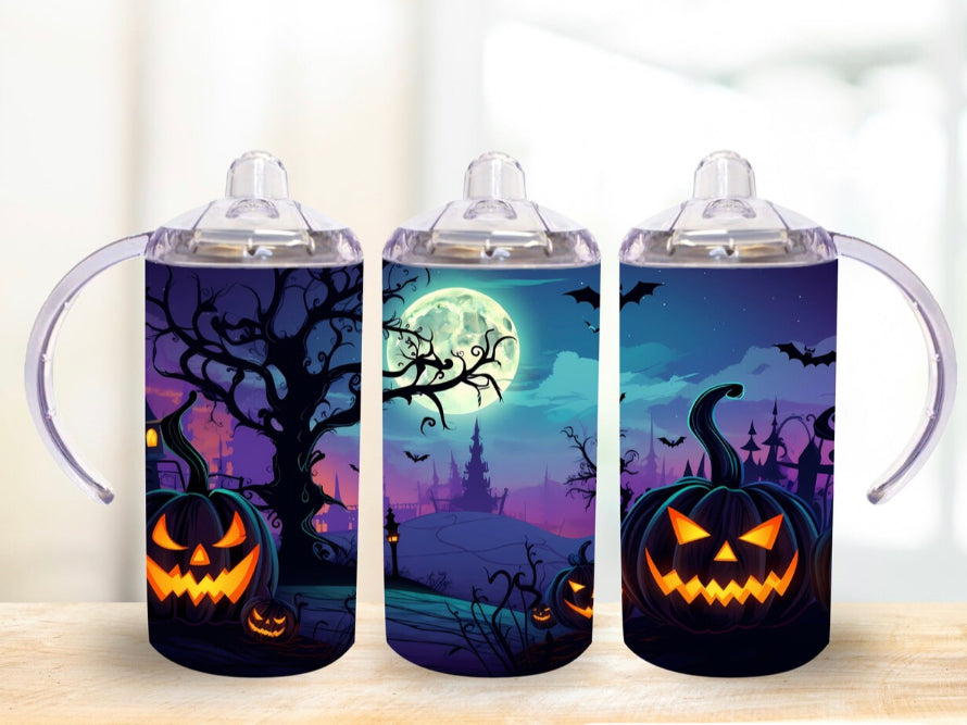 Spooky Pumpkin Sippy Cup