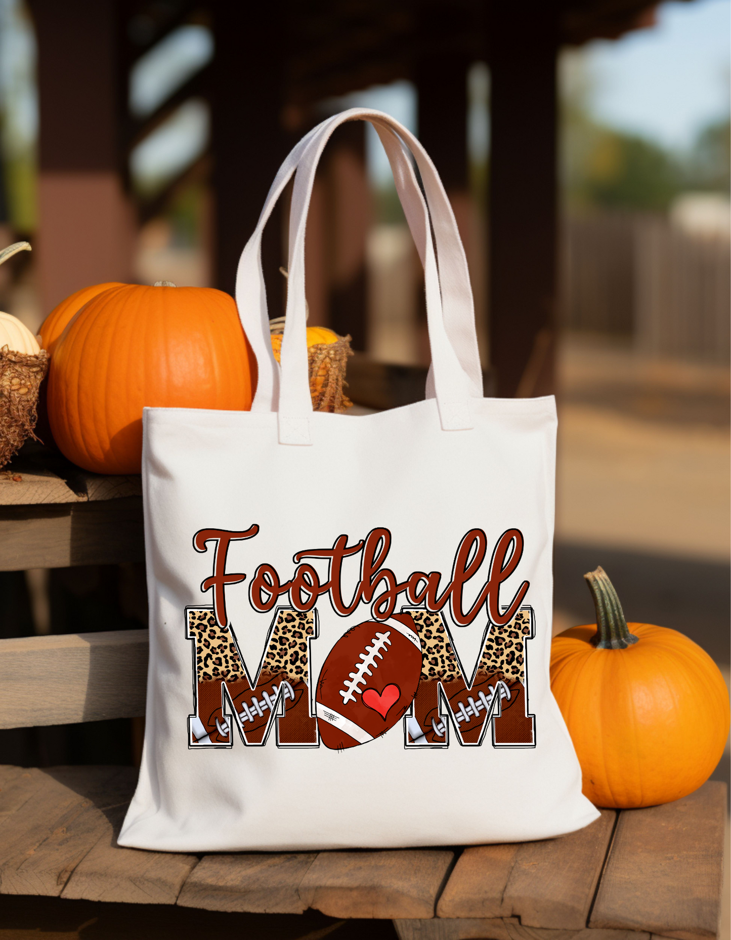 Football Mom Tote Bag