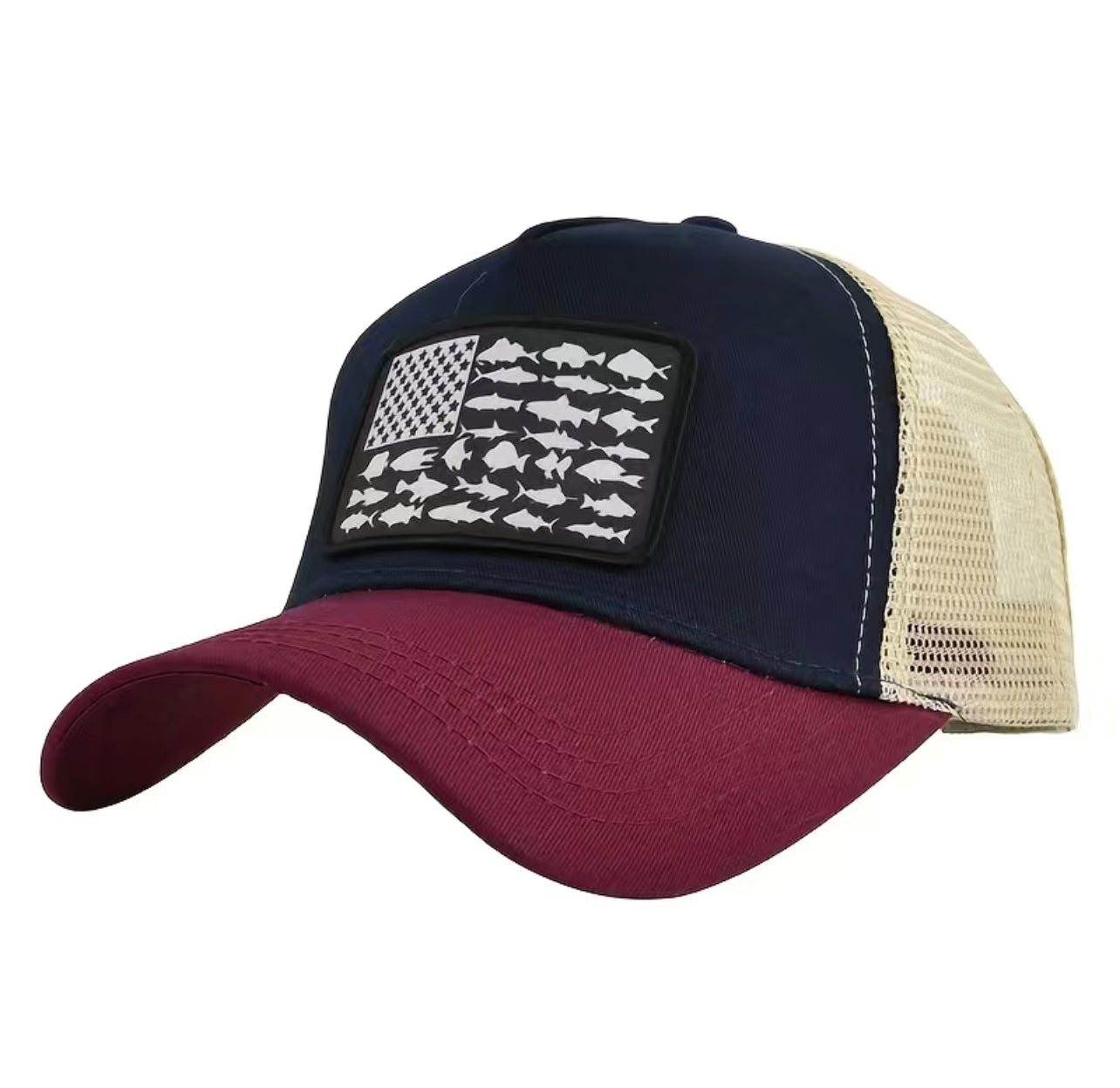 Fish Flag Mesh Back Hat