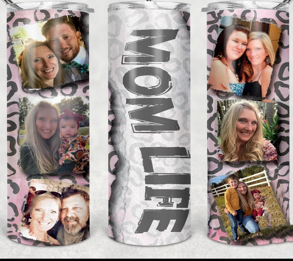 Mom Life Photo 20 oz Tumbler