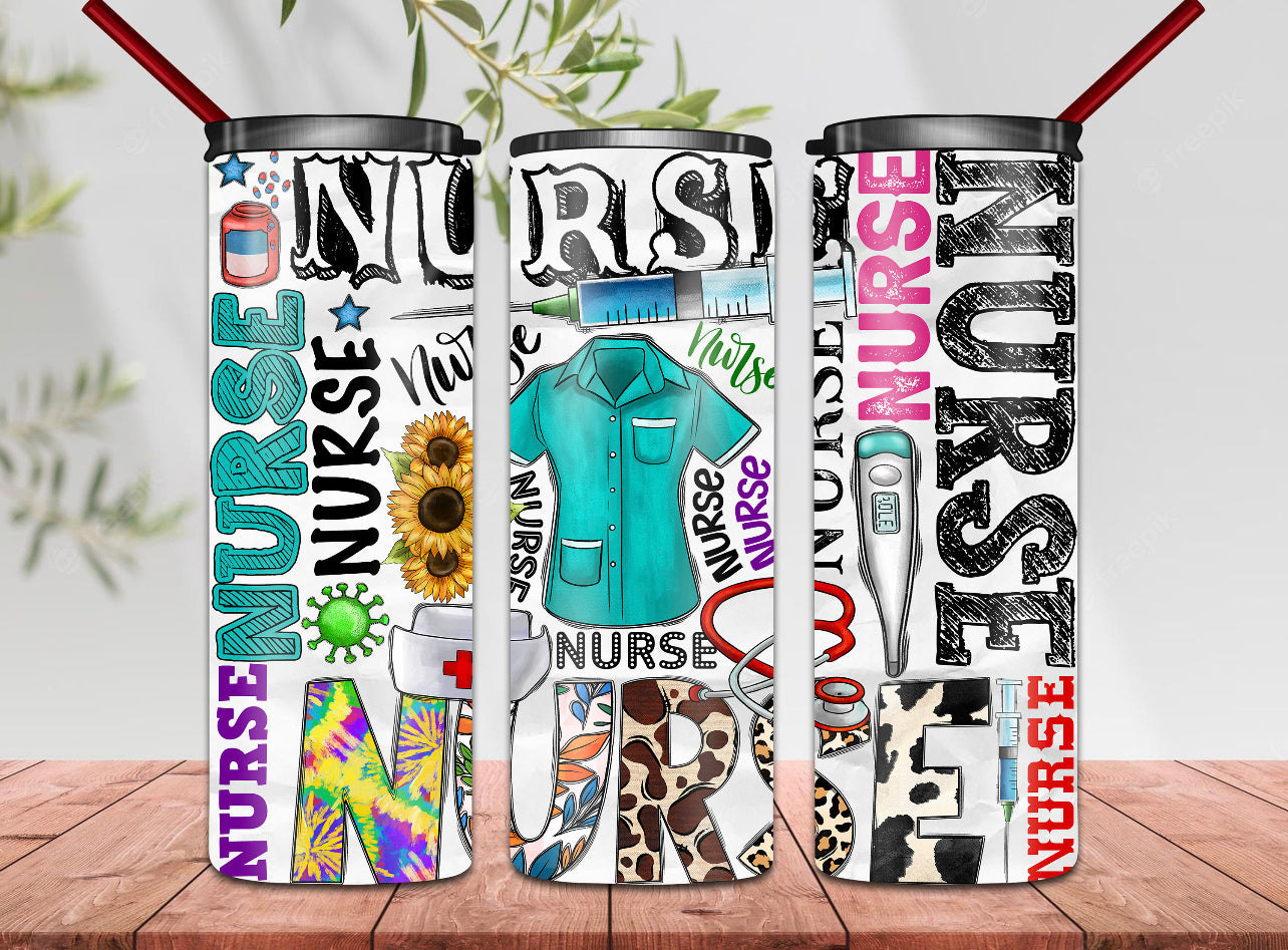 Nurse Collage 20 oz Tumbler