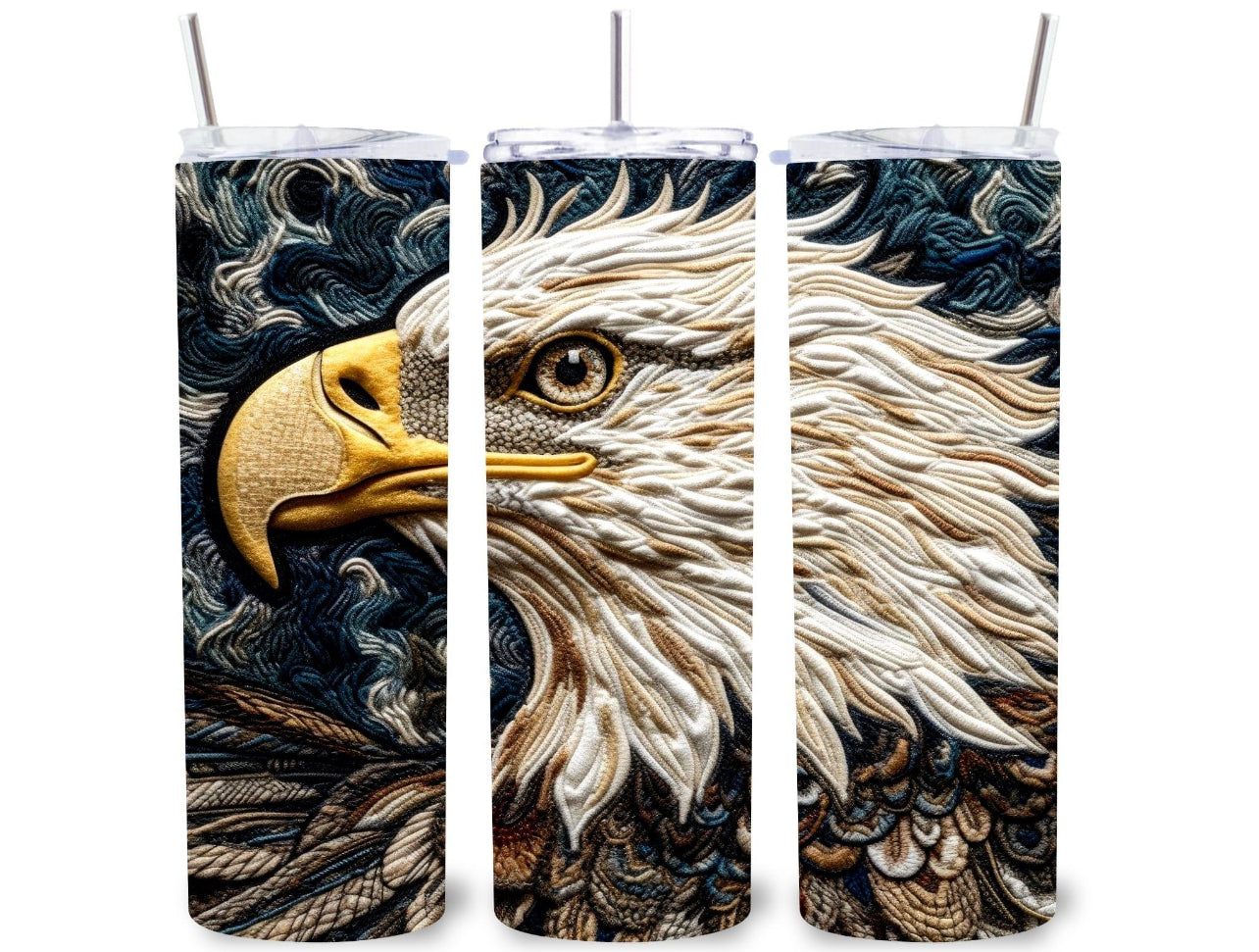 Embroidered Eagle 20 oz Tumbler