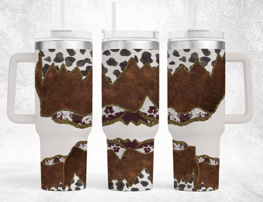 Leather & Cows 40 oz Tumbler