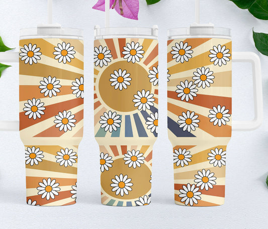 Daisies & Sunshine 40 oz Tumbler