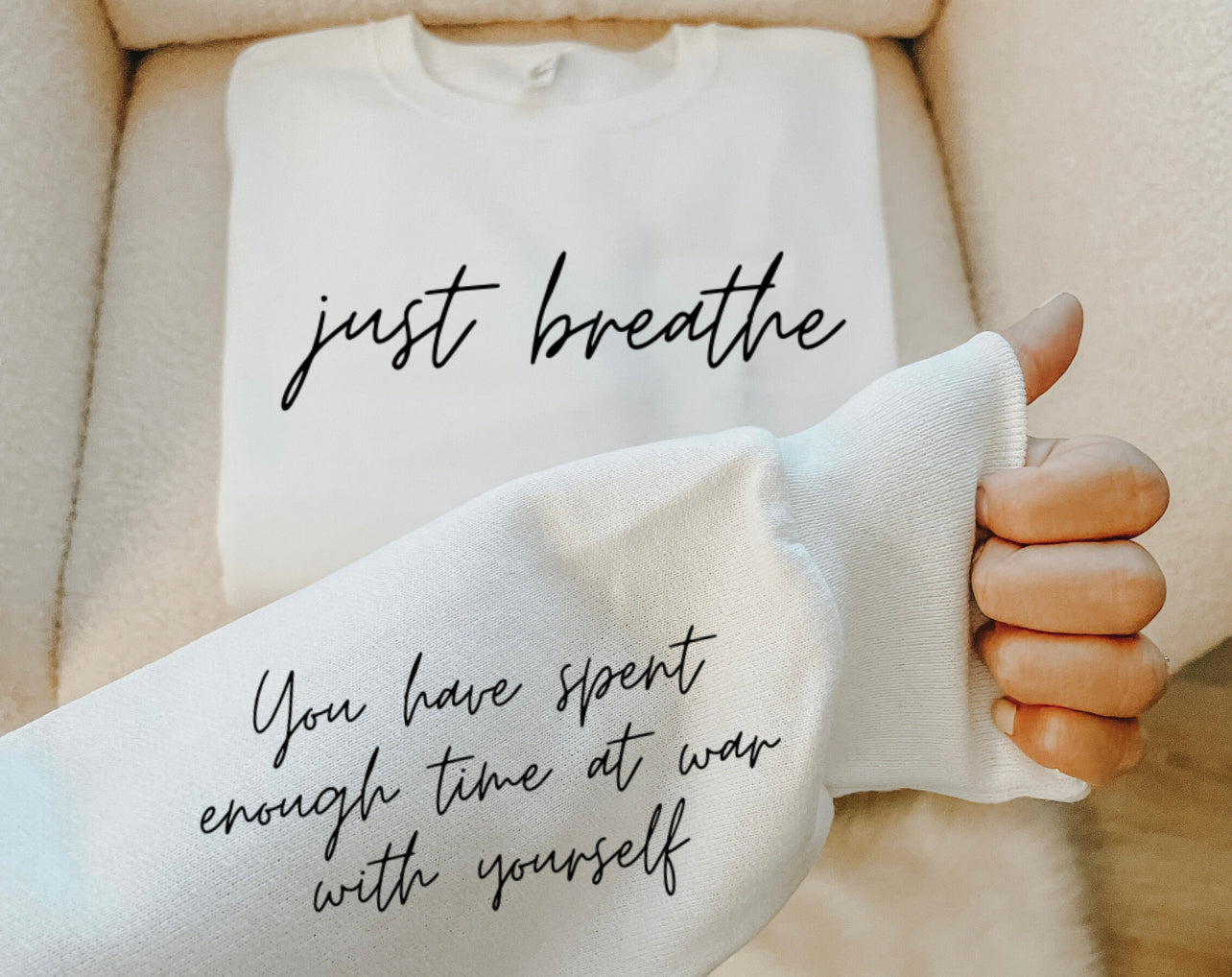 Just Breathe Crew Sweatshirt