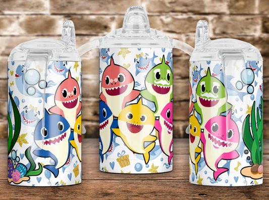 Sharks and Bubbles Sippy Cup