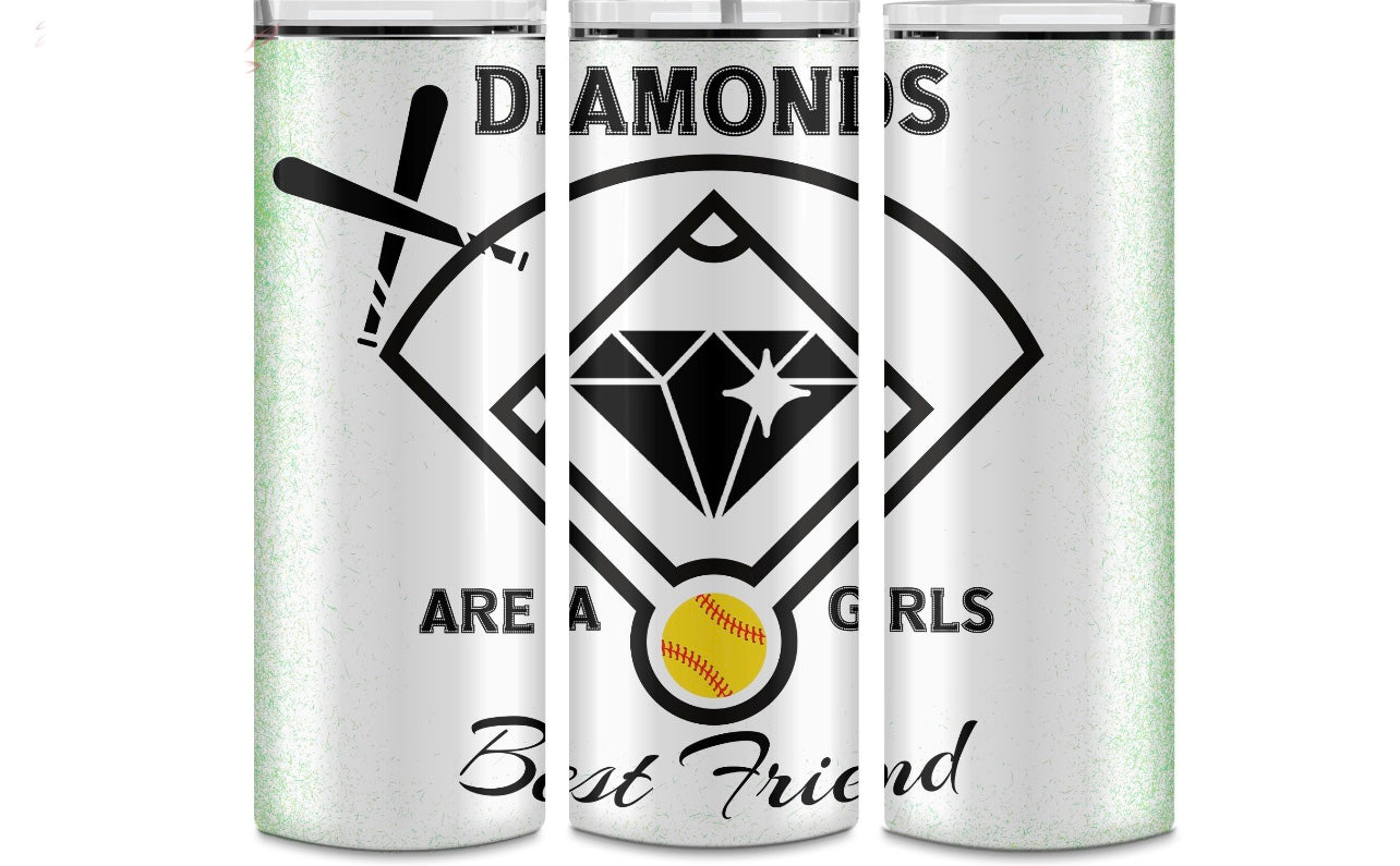 Diamonds are A Girls Best Friend 20 oz Tumbler