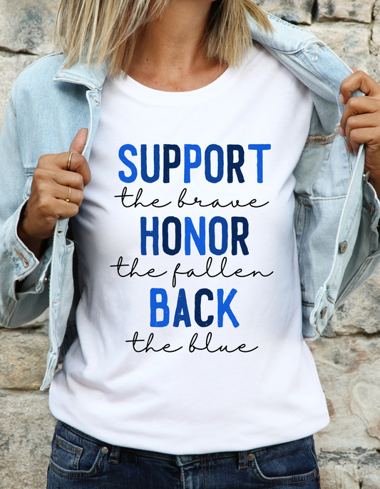 Support the Brave T Shirt