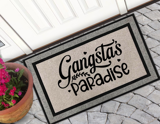 Gangsta's Paradise Door Mat