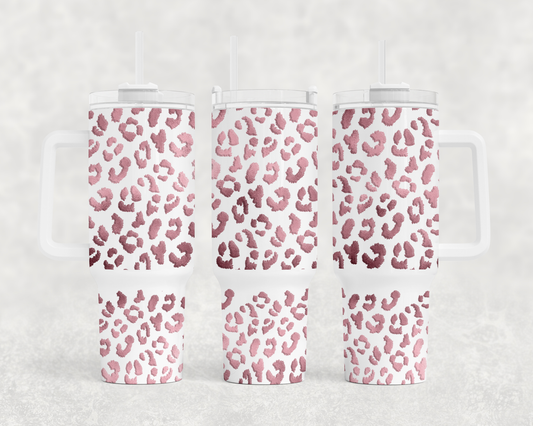 Pink Leopard 40 oz TUmbler