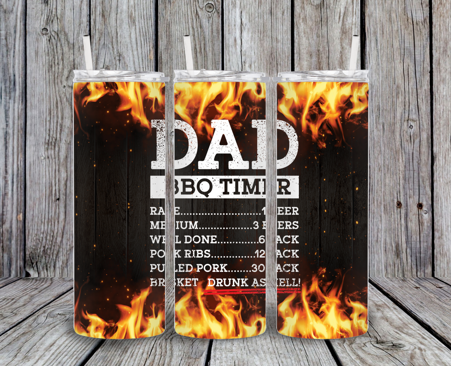 Dad BBQ Timer Tumbler