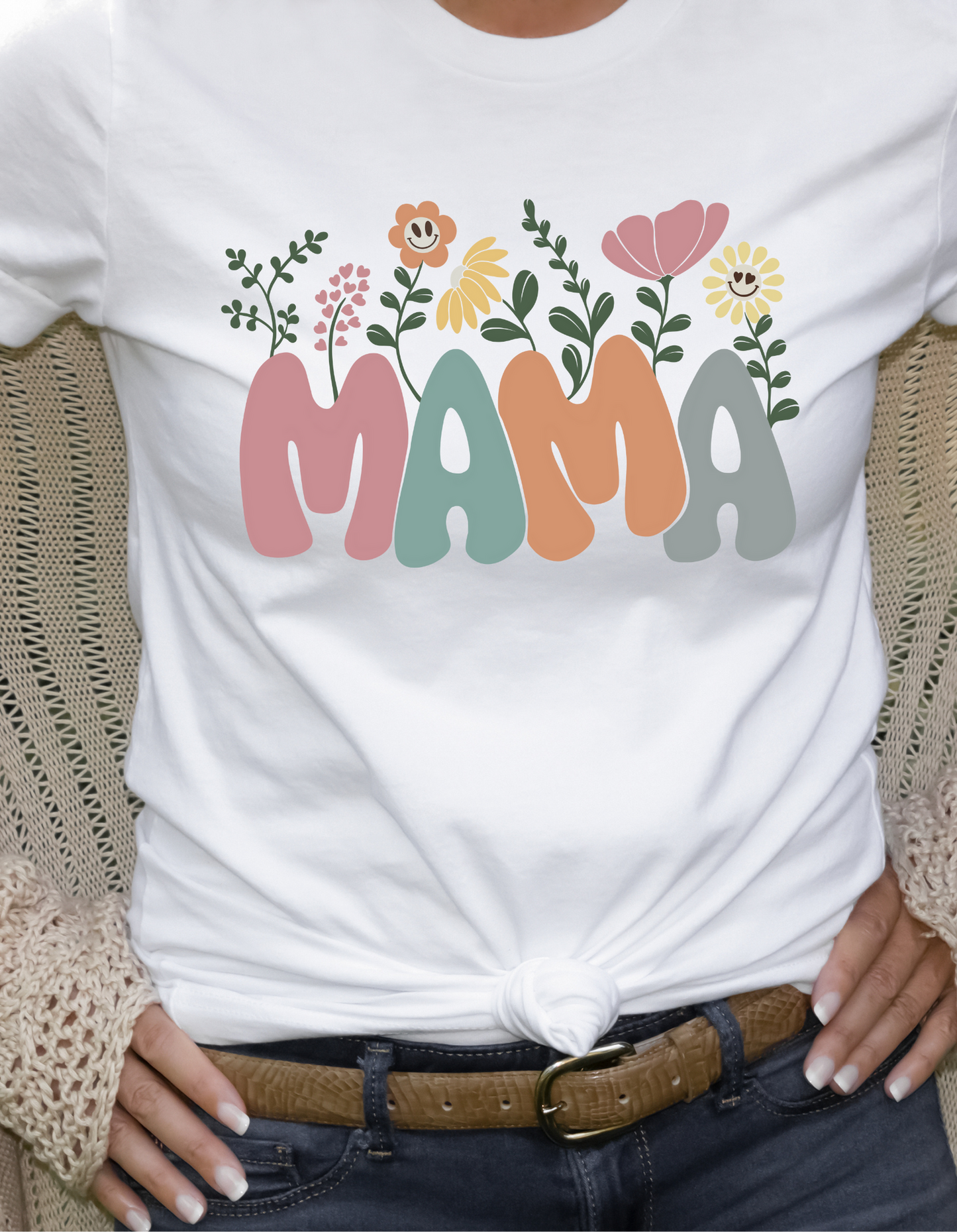 MaMa Floral TShirt