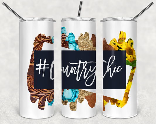 #CountryChic 20 oz Skinny Tumbler