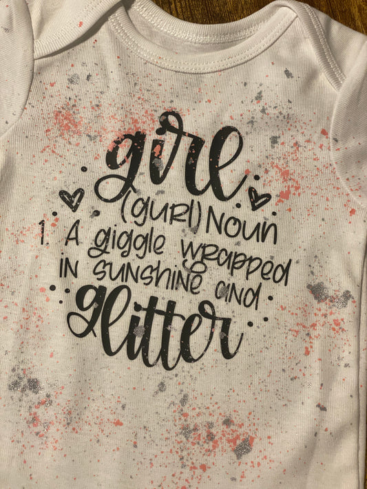 Girl Noun Confetti Onesie and Tee