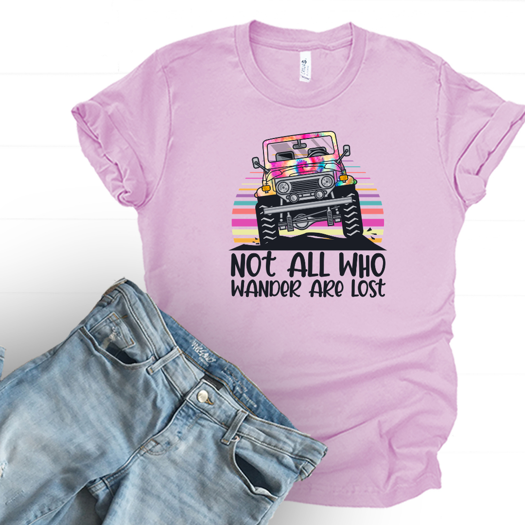 Not All Who Wander Jeep Tee