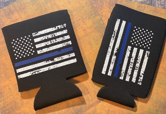 Thin Blue Line Can Koozies